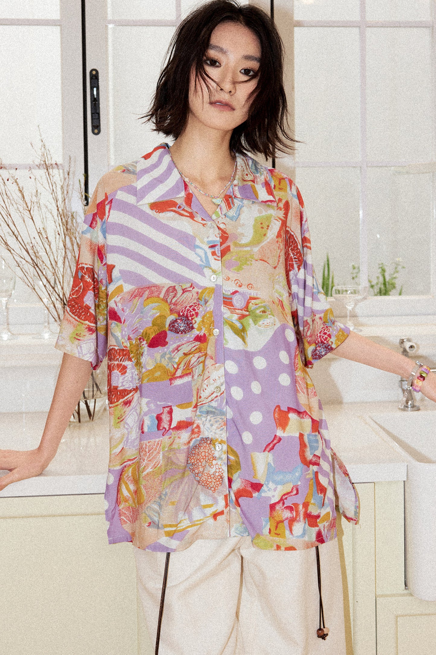 Retro Cuban Collar Shirt