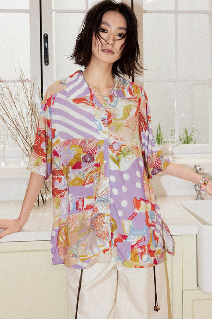 Retro Cuban Collar Shirt