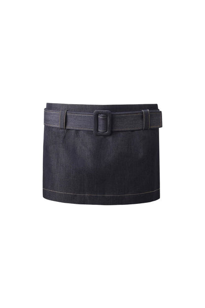 Dark Blue Tencel Wool Denim Skirt