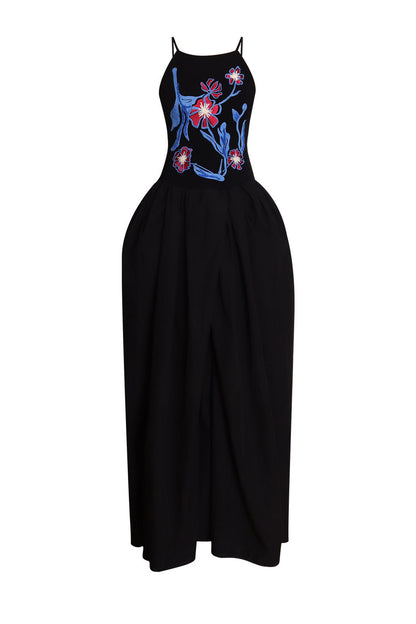 3D Embroidered Vacation Dress