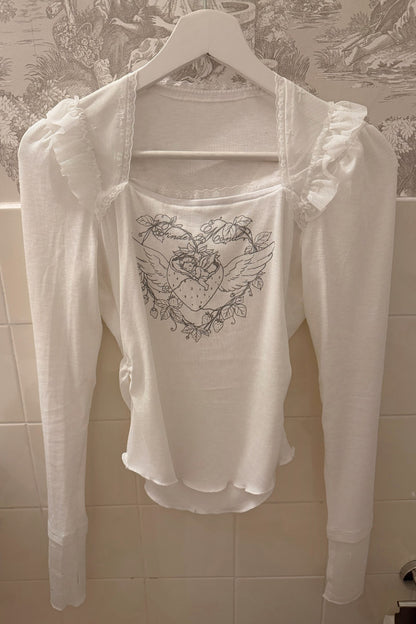 Winged Knit Top