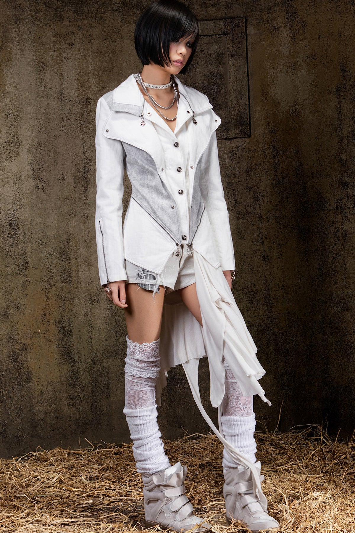 Gothic Layered-Look Jacket