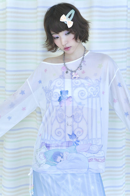 Dream Core Mesh Cover-Up Top