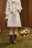 Gonna bianco crema opaco