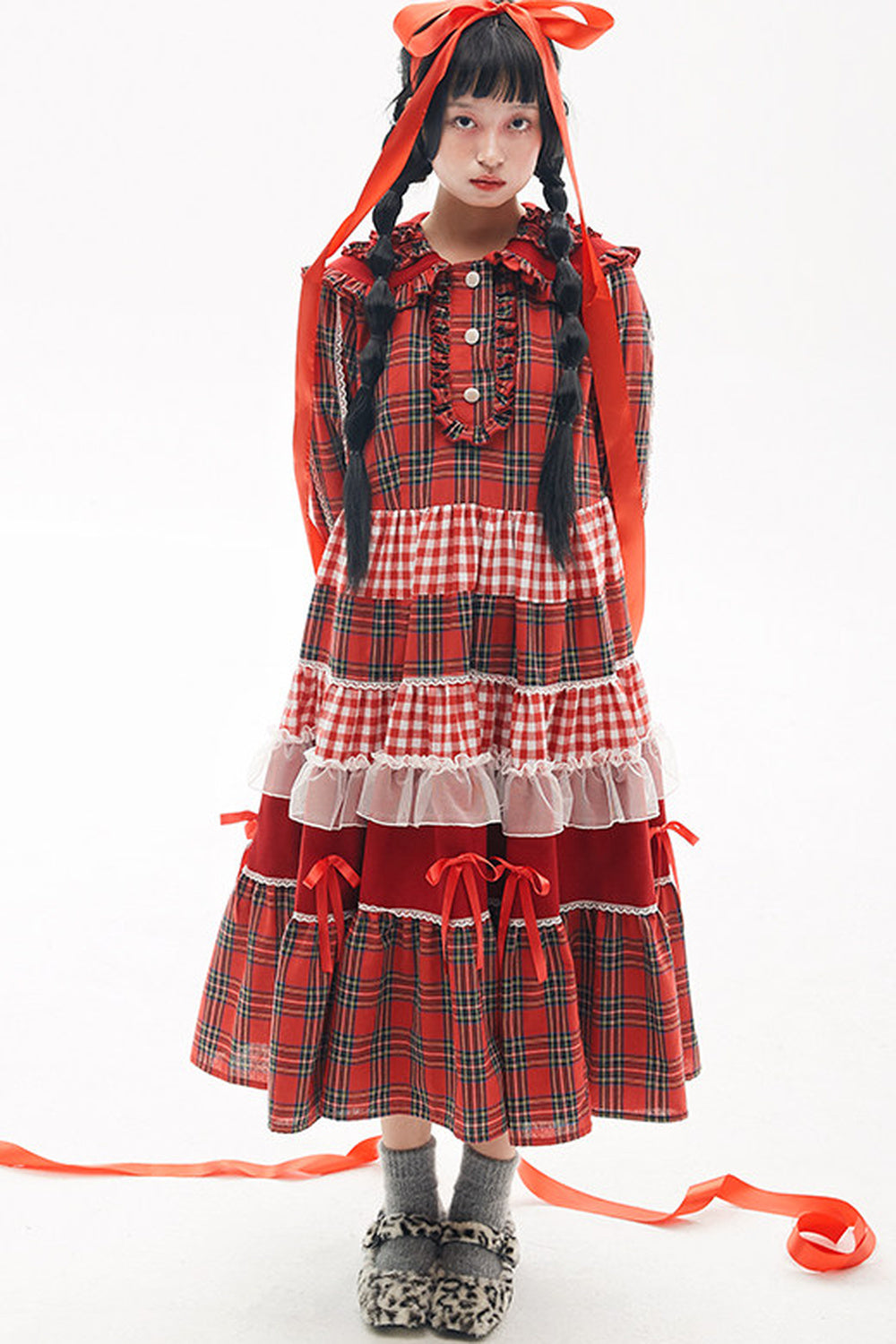Showa Retro Red Dress