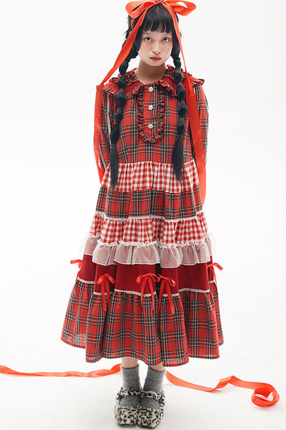 Showa Retro Red Dress