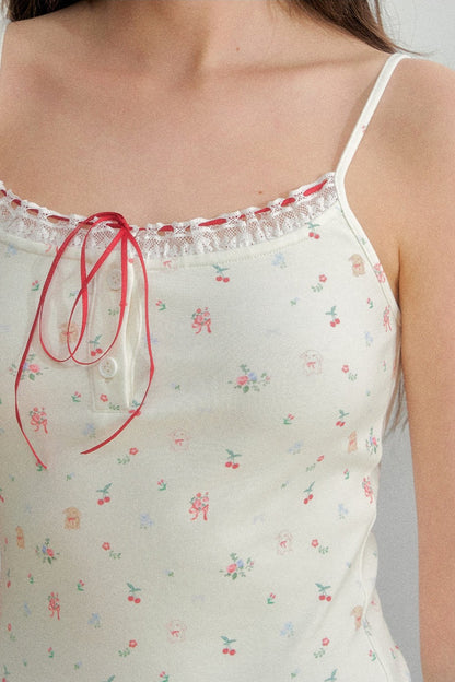 Floral Lace Crop Camisole