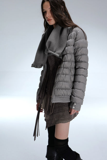Ribbed Down Jacket