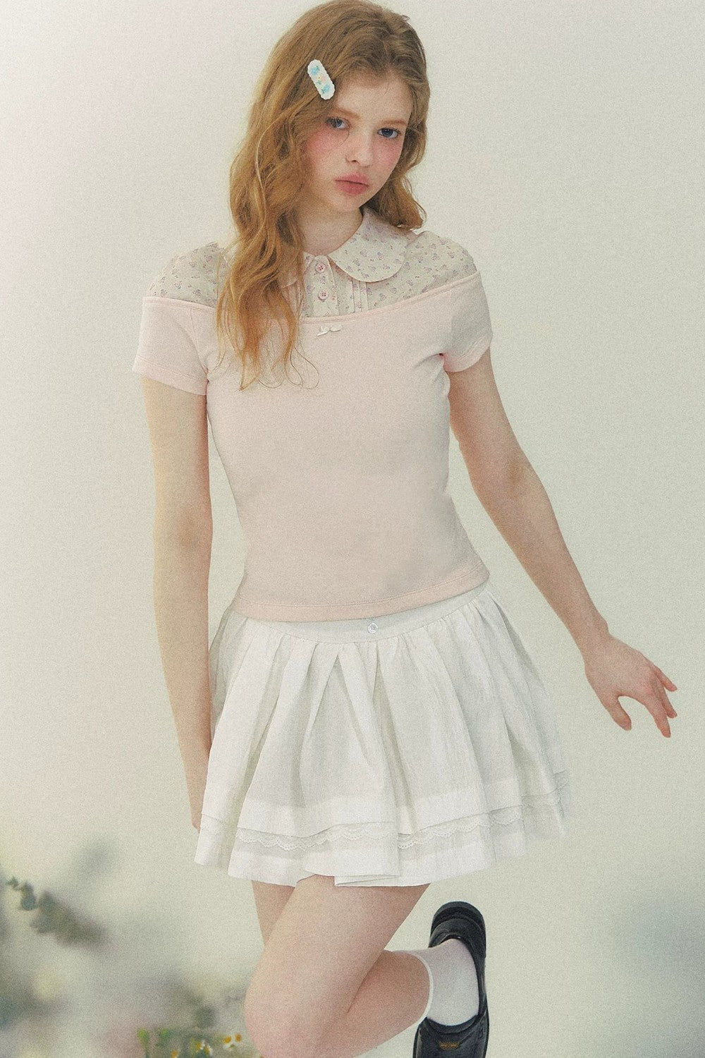 Floral Short Sleeve Blouse
