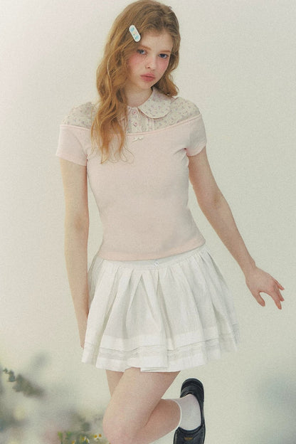 Floral Short Sleeve Blouse