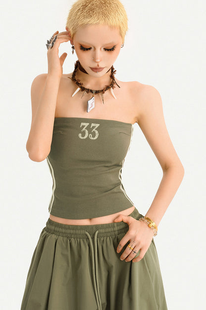 Pantaloni harem verde militare