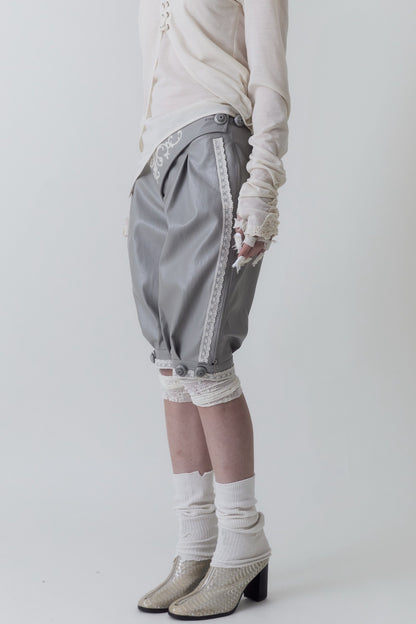 Medieval Embroidered Leather Riding Pants