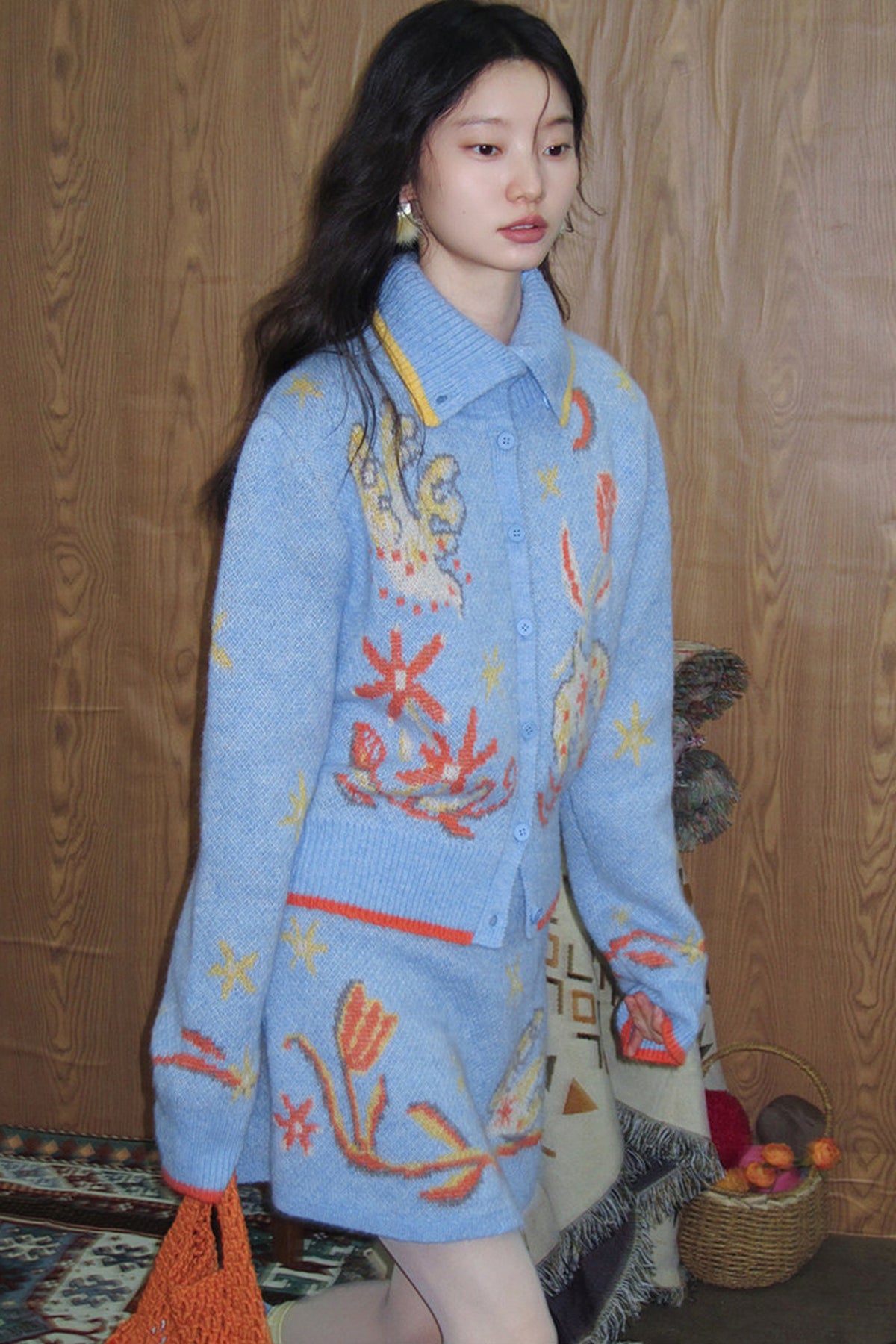 Bird Tulip Wool Knit Set-Up