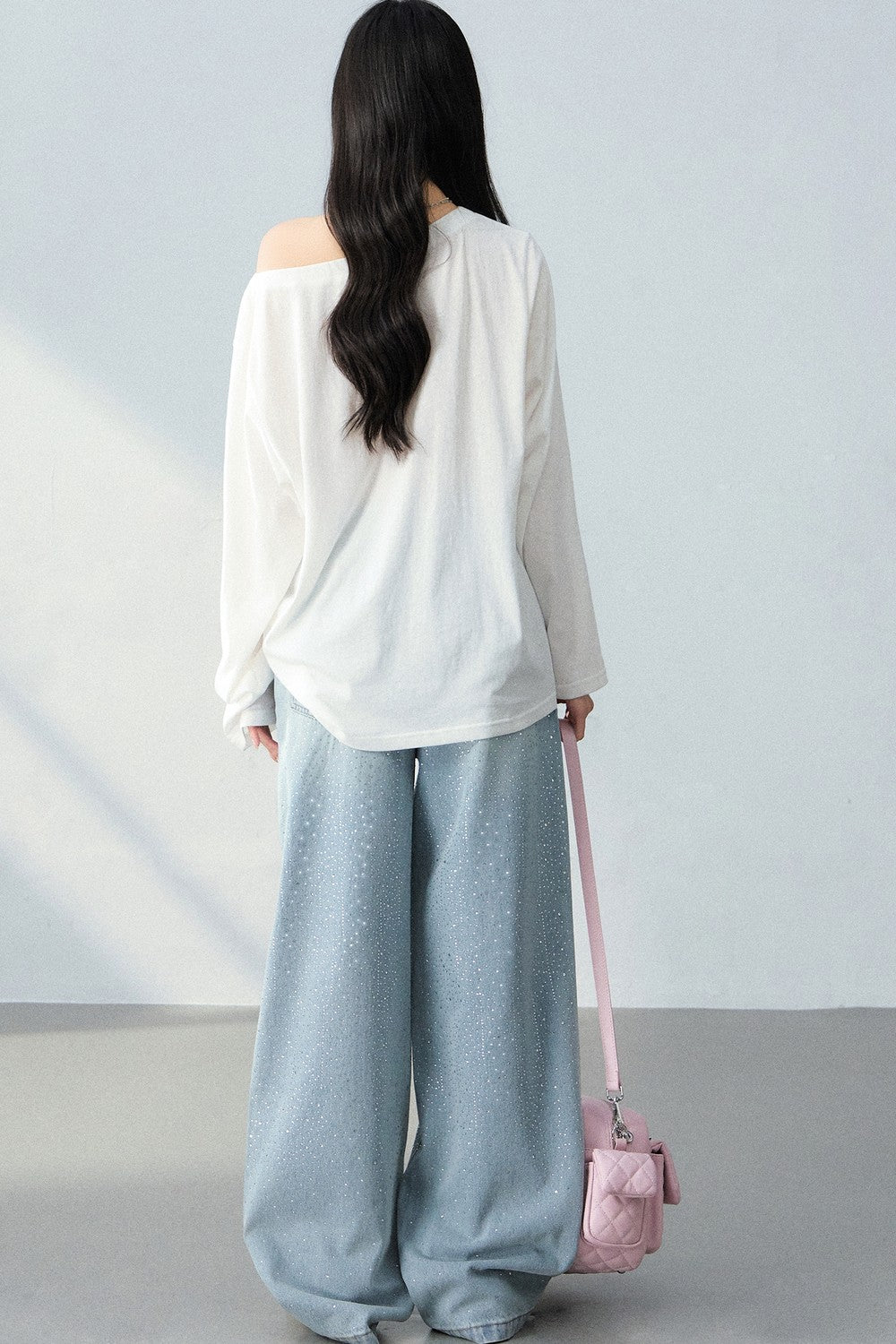 Pony Necklace Off-Shoulder Top Set-Up