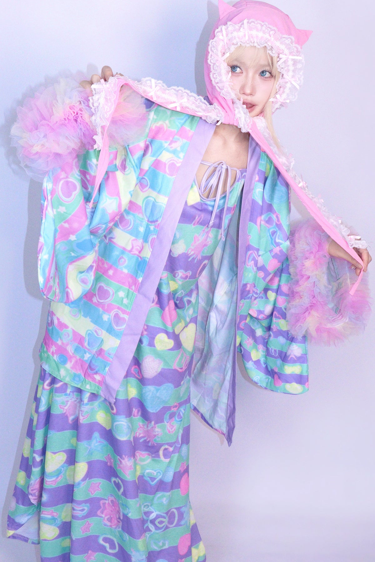 Y2K Macaron Color Cardigan