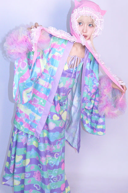 Y2K Macaron Color Cardigan