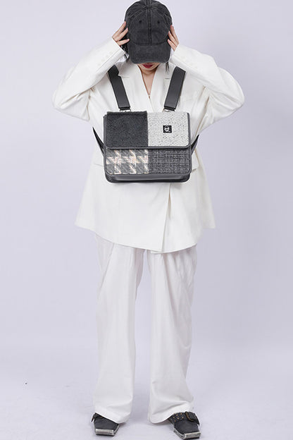 Y2K Color-Blocking Crossbody Bag