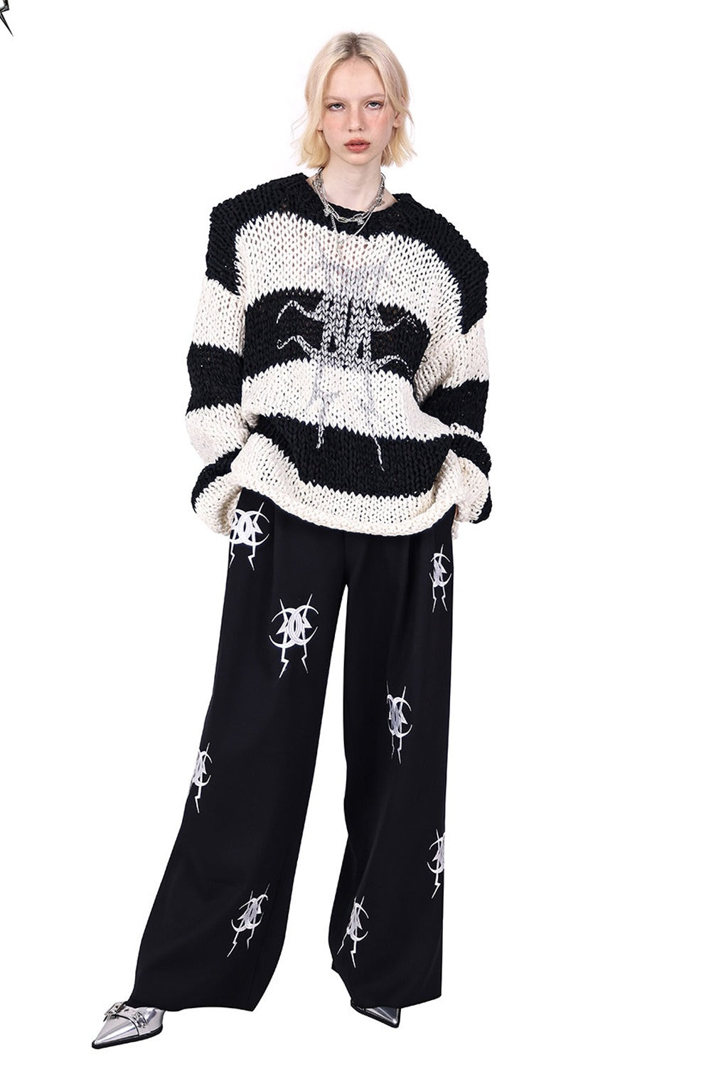 Embroidered Loose Pants