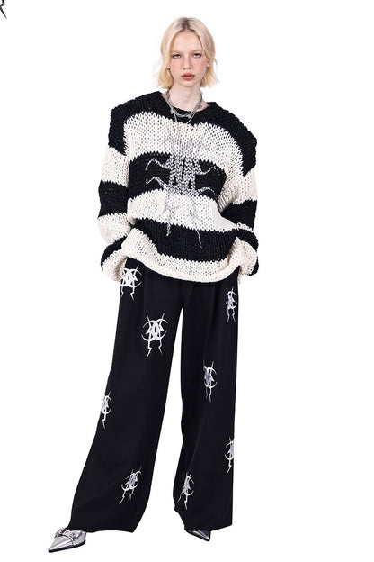Embroidered Loose Pants