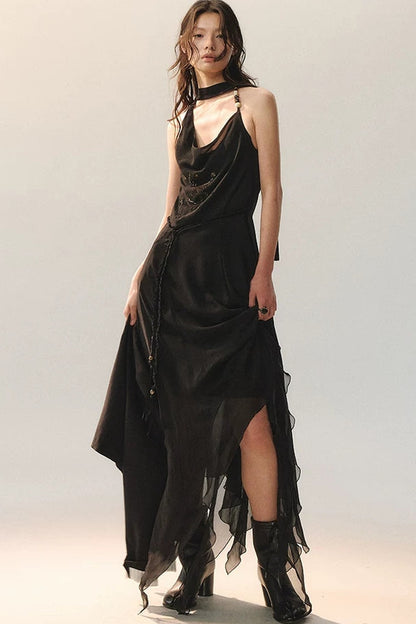 Moon Shadow Embroidered Dress
