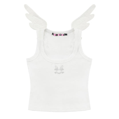 Rhinestone Angel Wings Vest