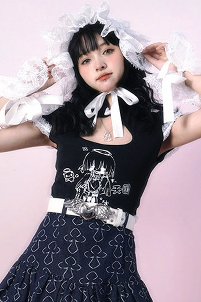 Heavenly Maid Heart Cheongsam Top