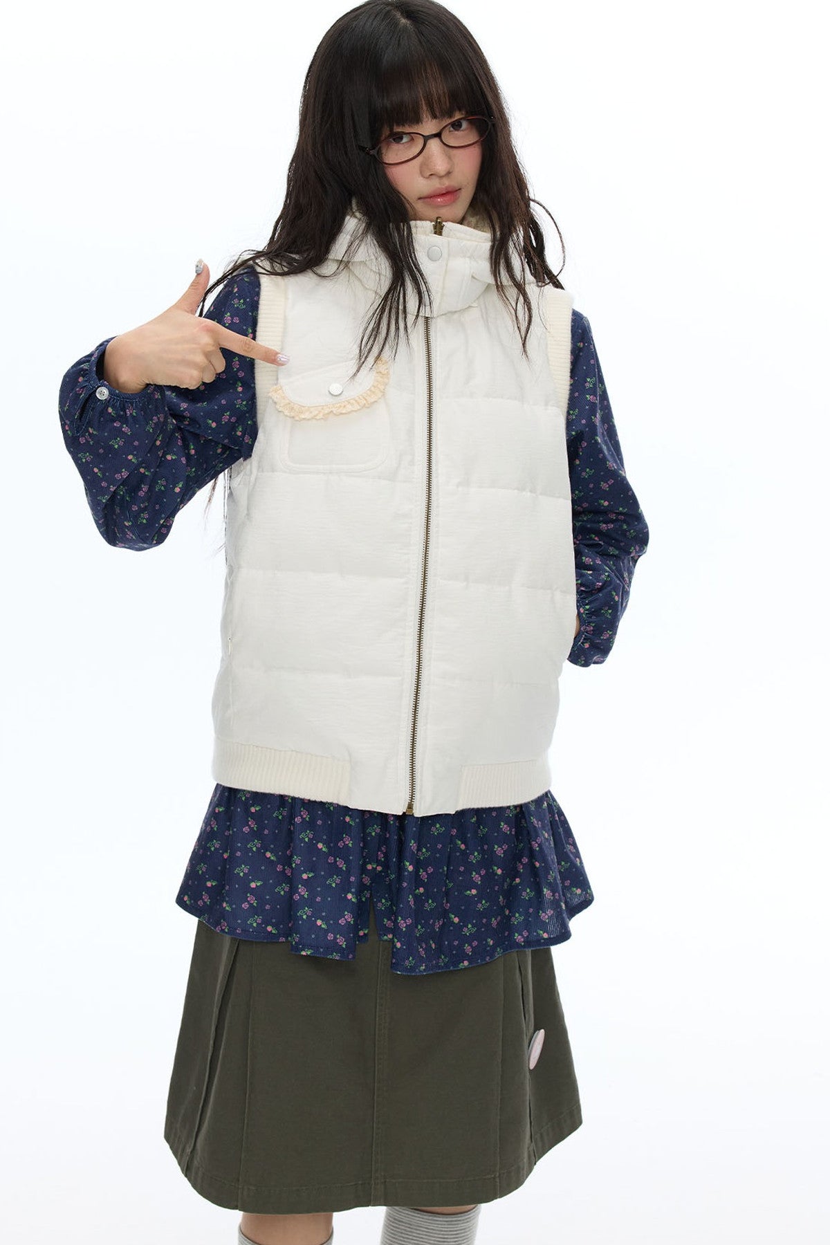 Reversible Cotton Padded Gilet
