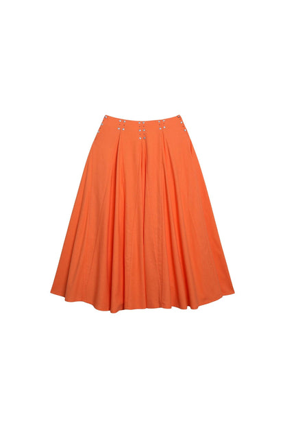 Rhinestone A-Line Skirt