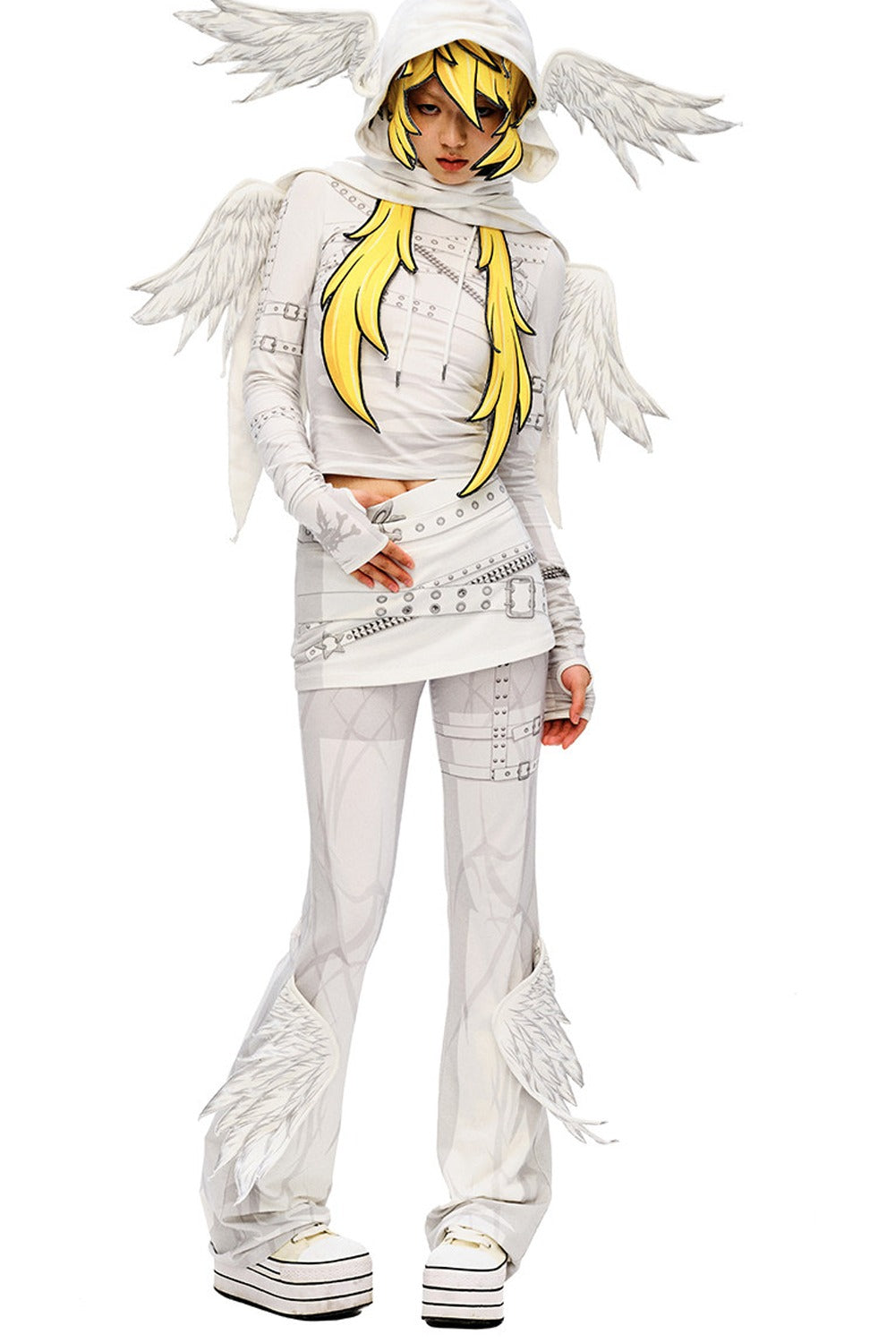 Angel Print Wing Pants