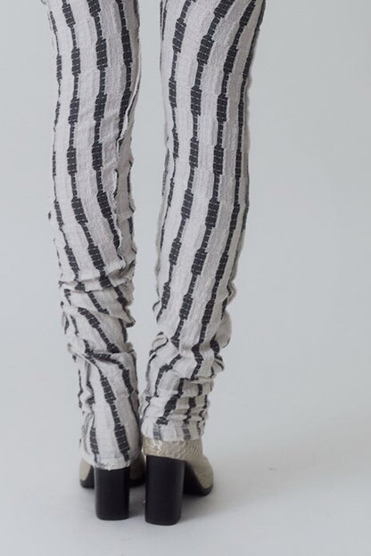 Leggings gonna a righe medievali