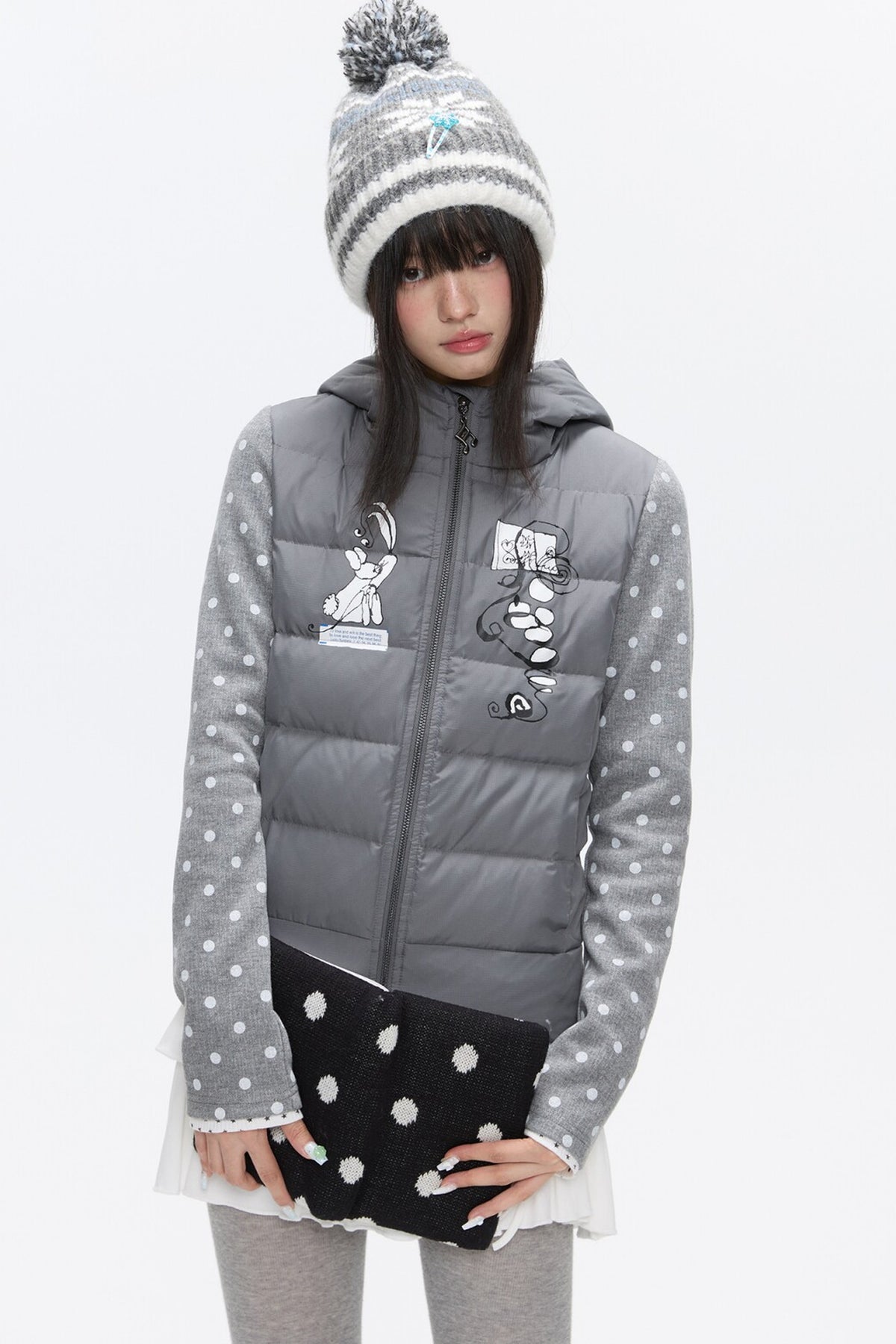 Bear Ears White Duck Down Jacket