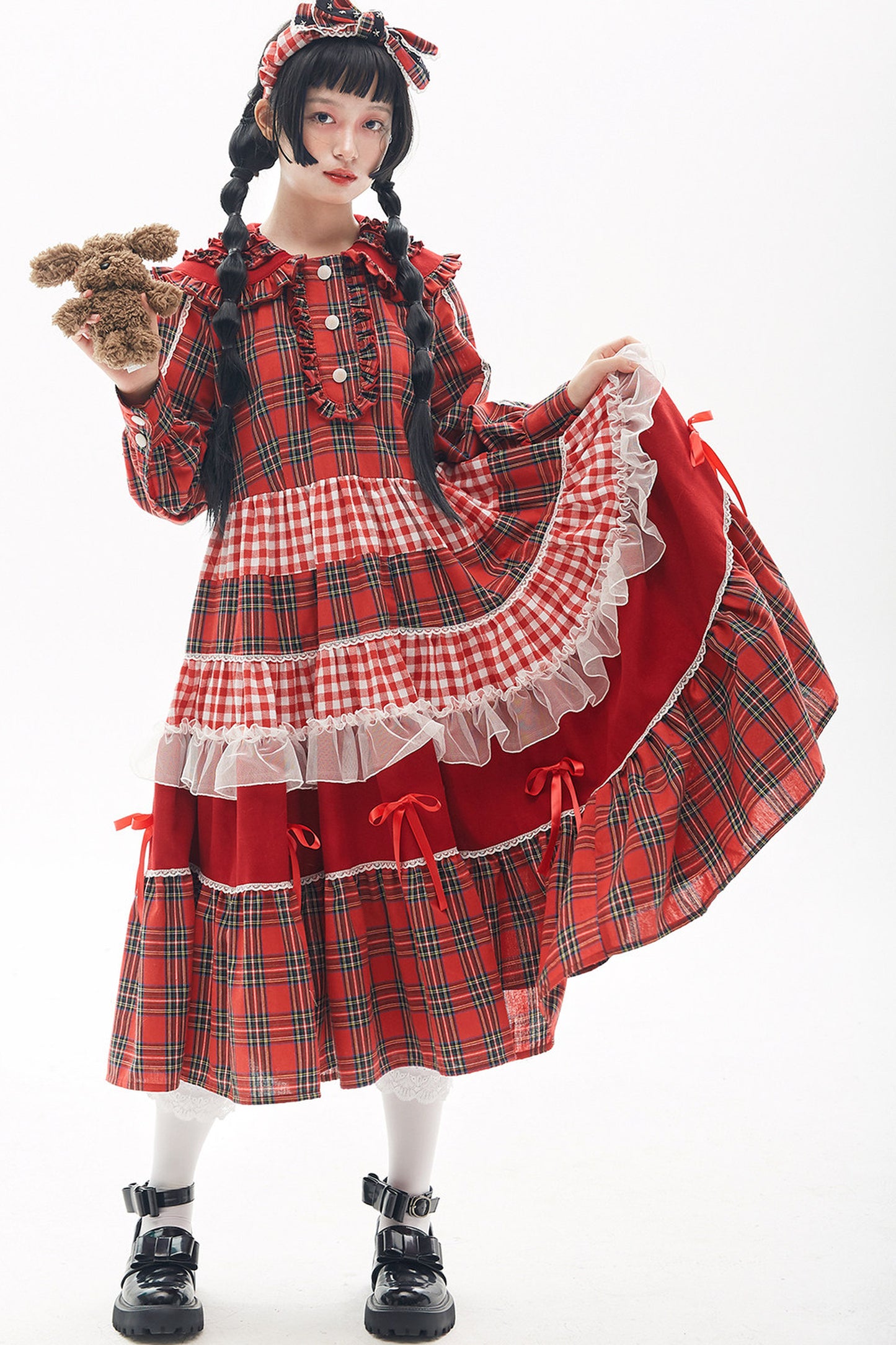 Showa Retro Red Dress