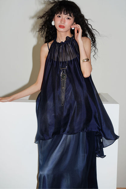 Pearlescent Gauze Dress Set