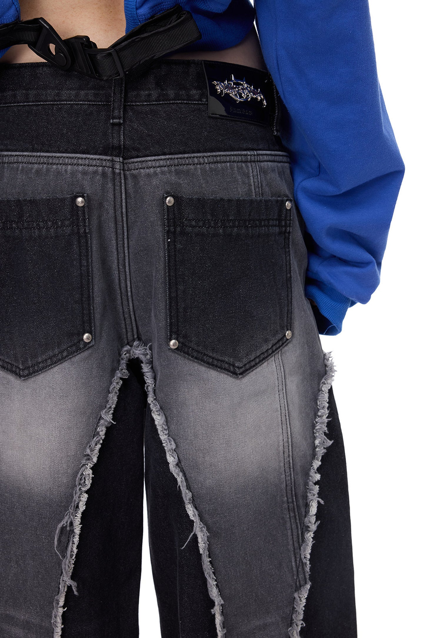 Deconstructed Wasteland Denim Pants