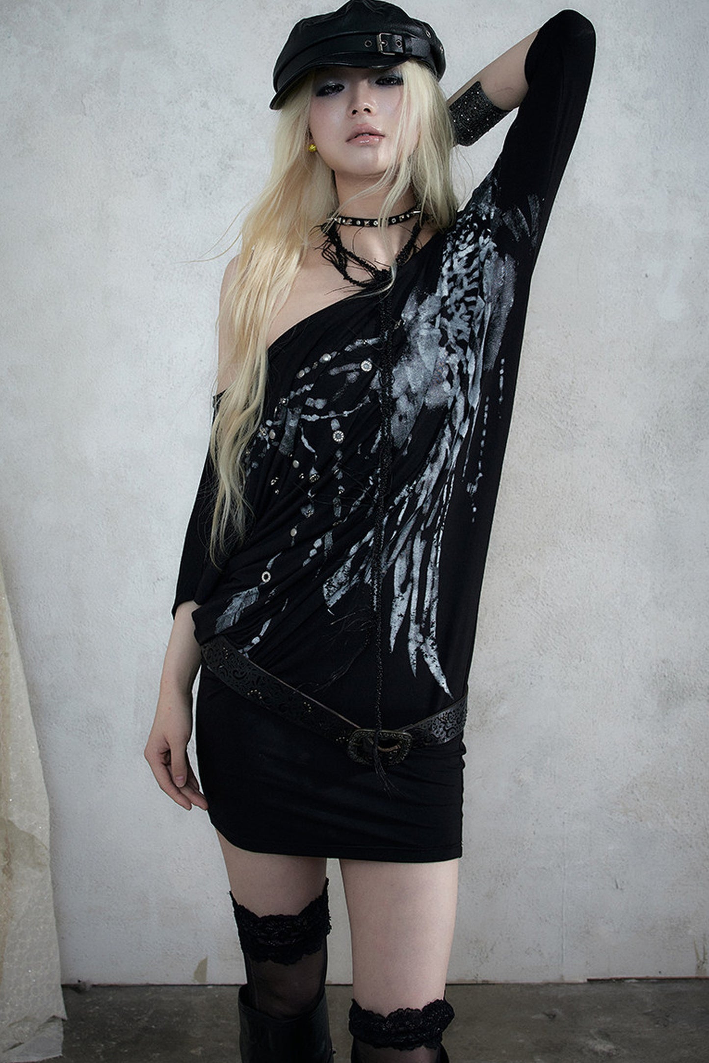 Vintage Y2K Batwing Dress