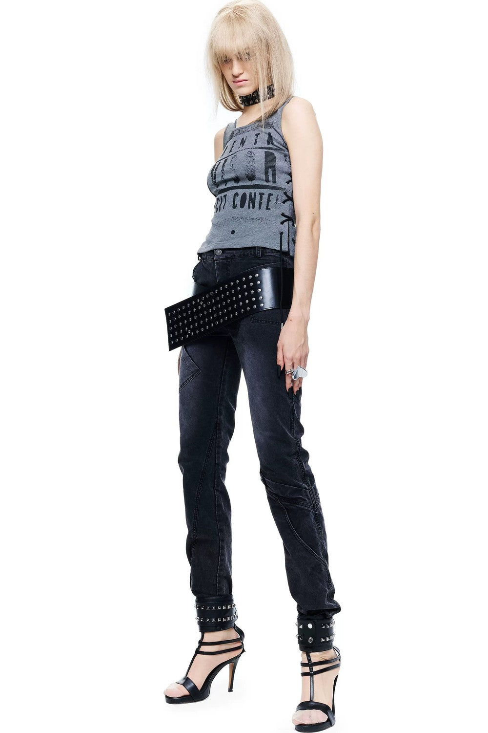 Light Punk Print Camisole Top