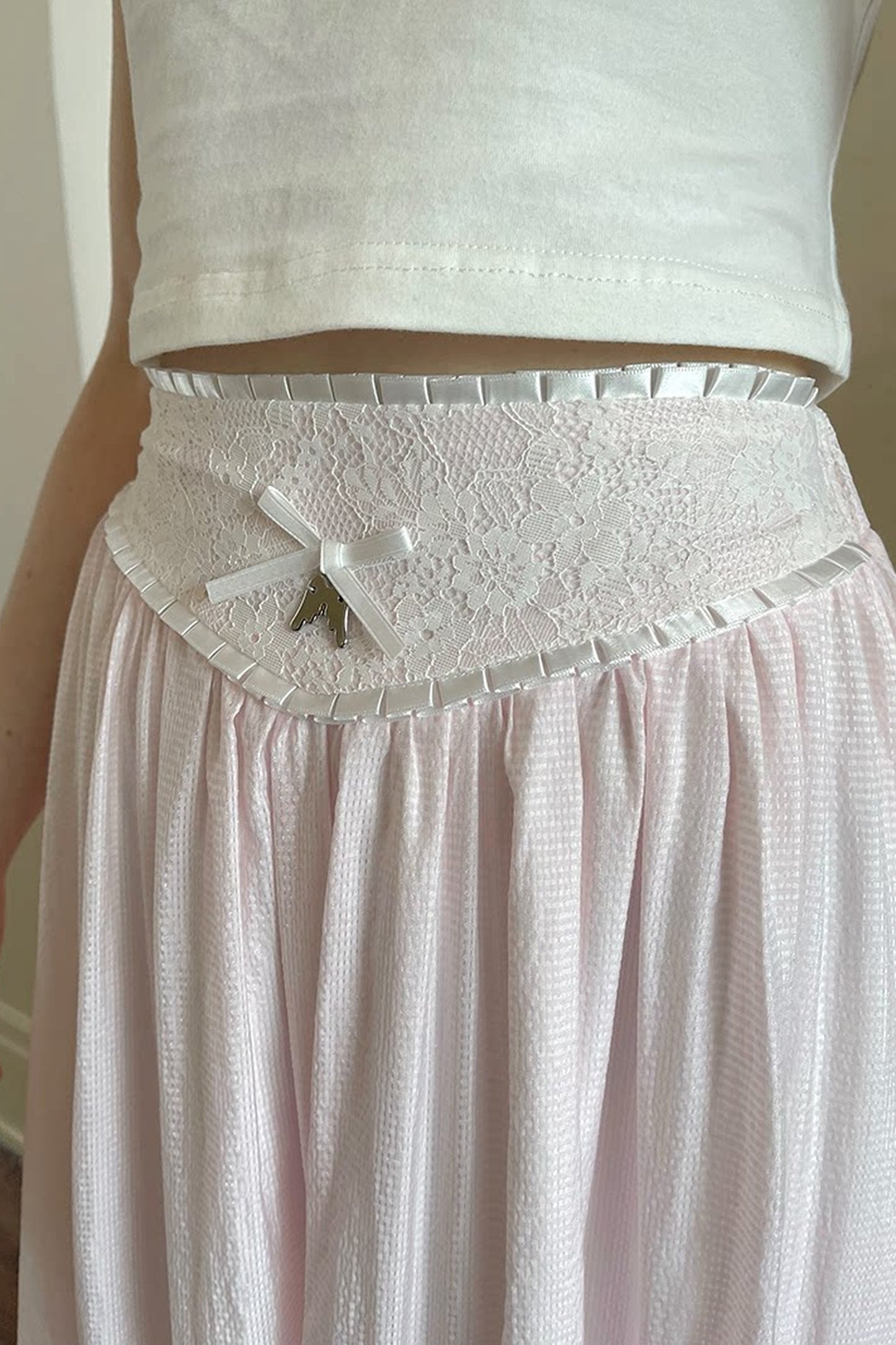 Angel's Tears Pink Plaid Skirt
