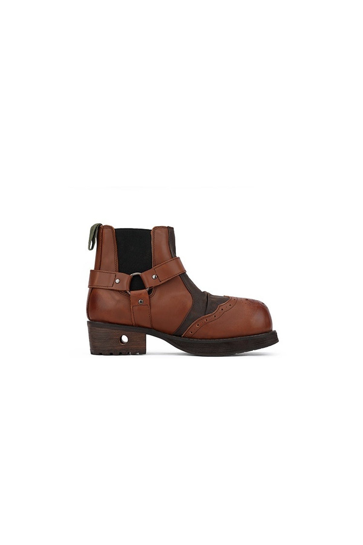 Retro Distressed Brown Short Boots