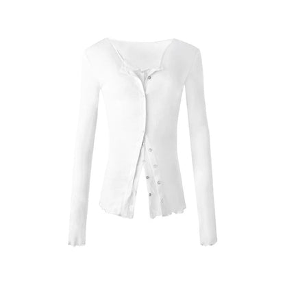 Lace Ruffle Two-Piece Cardigan