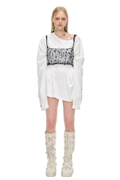 Thorn Punk Lace Tube Top