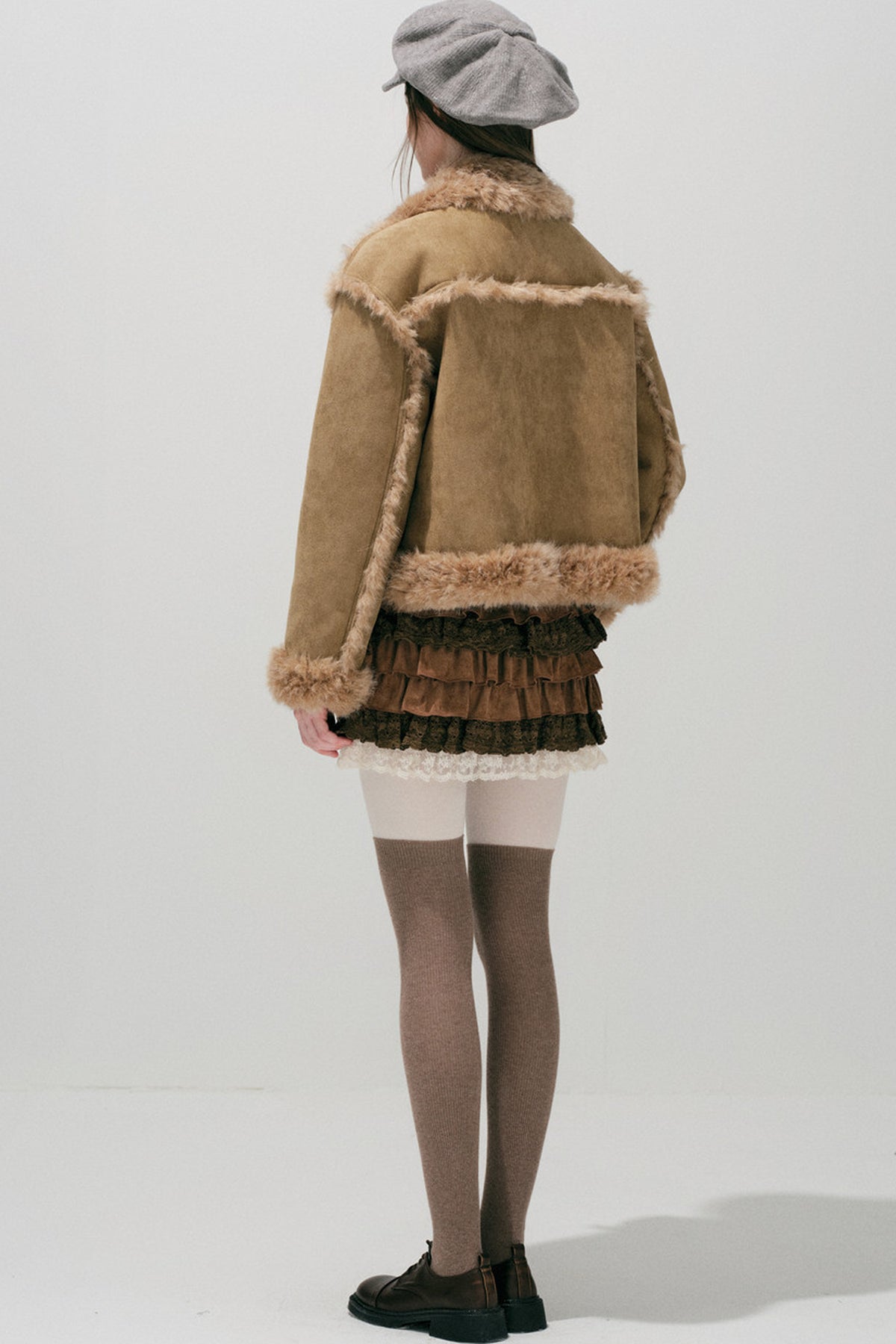 Caramel Eco-Fur Coat