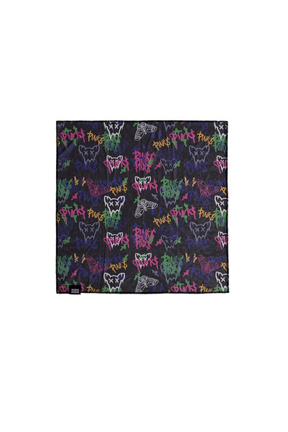 Graffiti Butterfly Cat Digital Mesh Headscarf