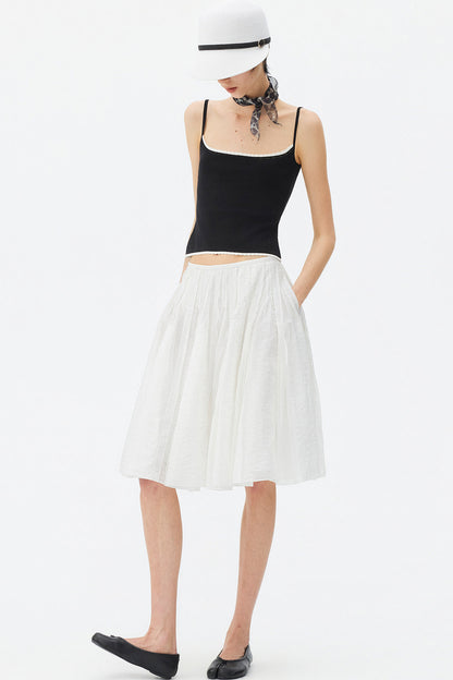 Color-Block Lace Knit Camisole