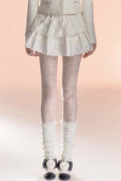 Multi-Layered Asymmetrical Lace Princess Skirt