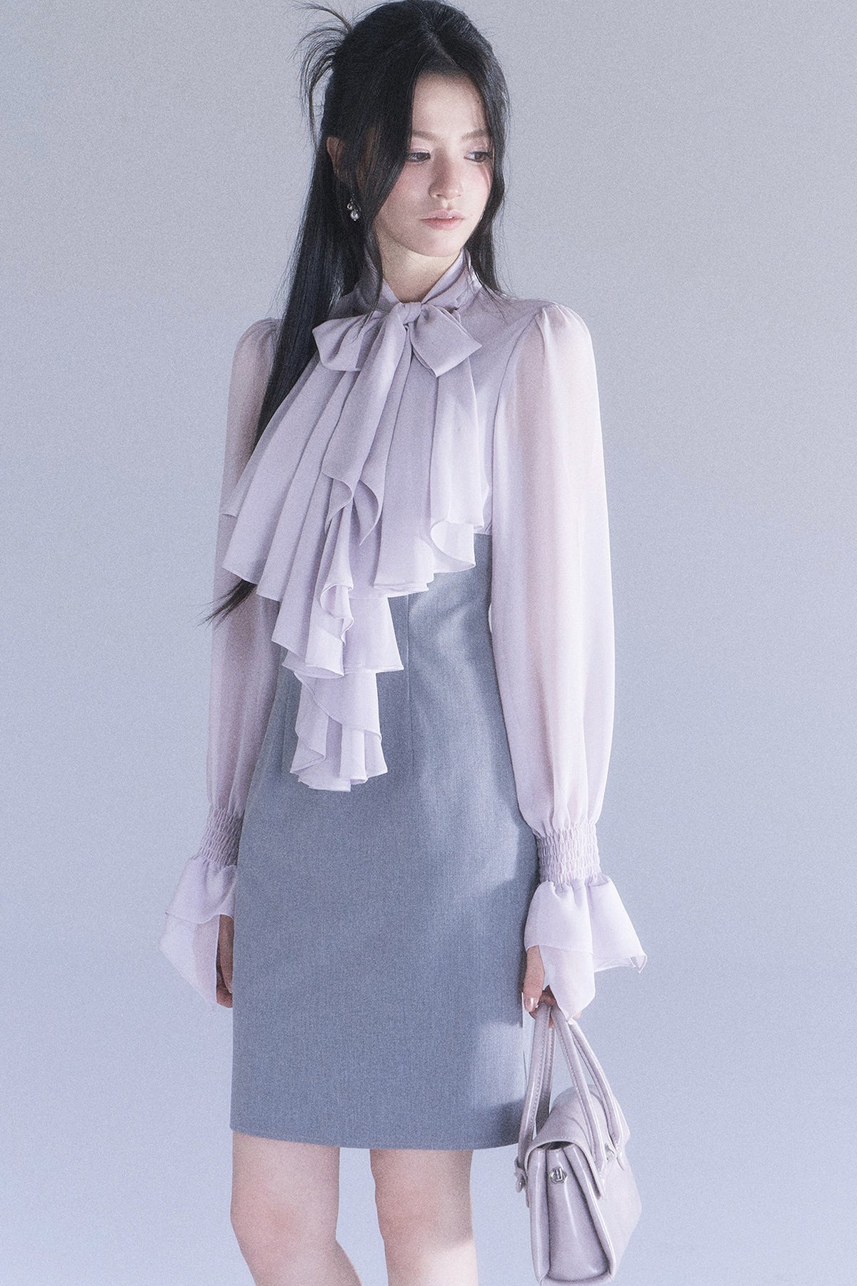 High-Waisted Ruffle Mermaid Dress