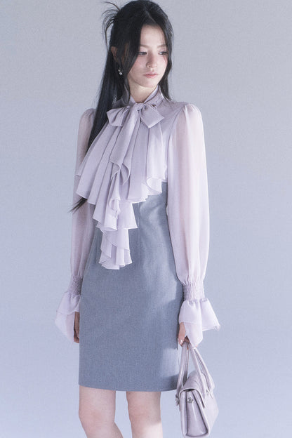 High-Waisted Ruffle Mermaid Dress