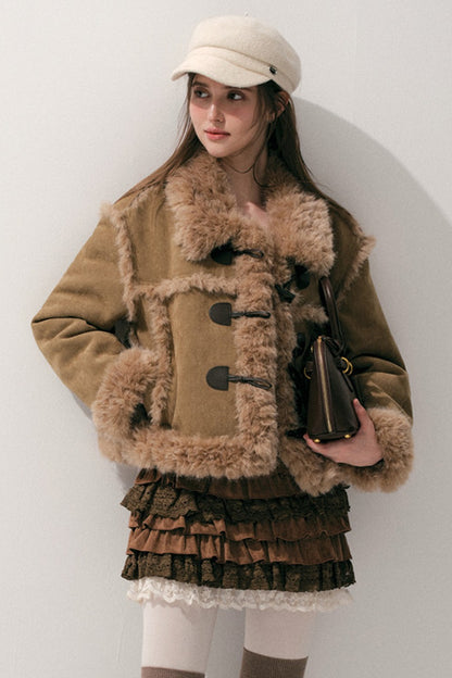 Caramel Eco-Fur Coat