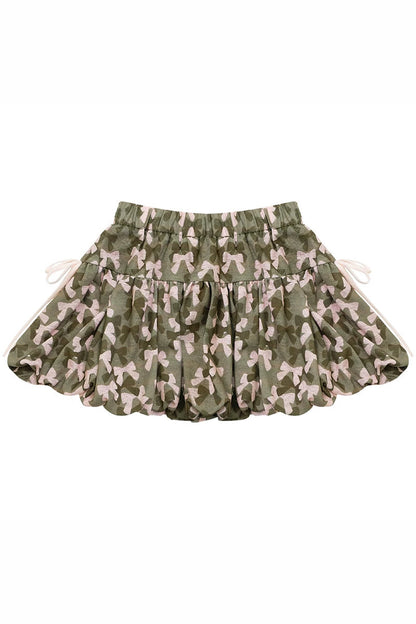 Butterfly Camouflage A-Line Skirt