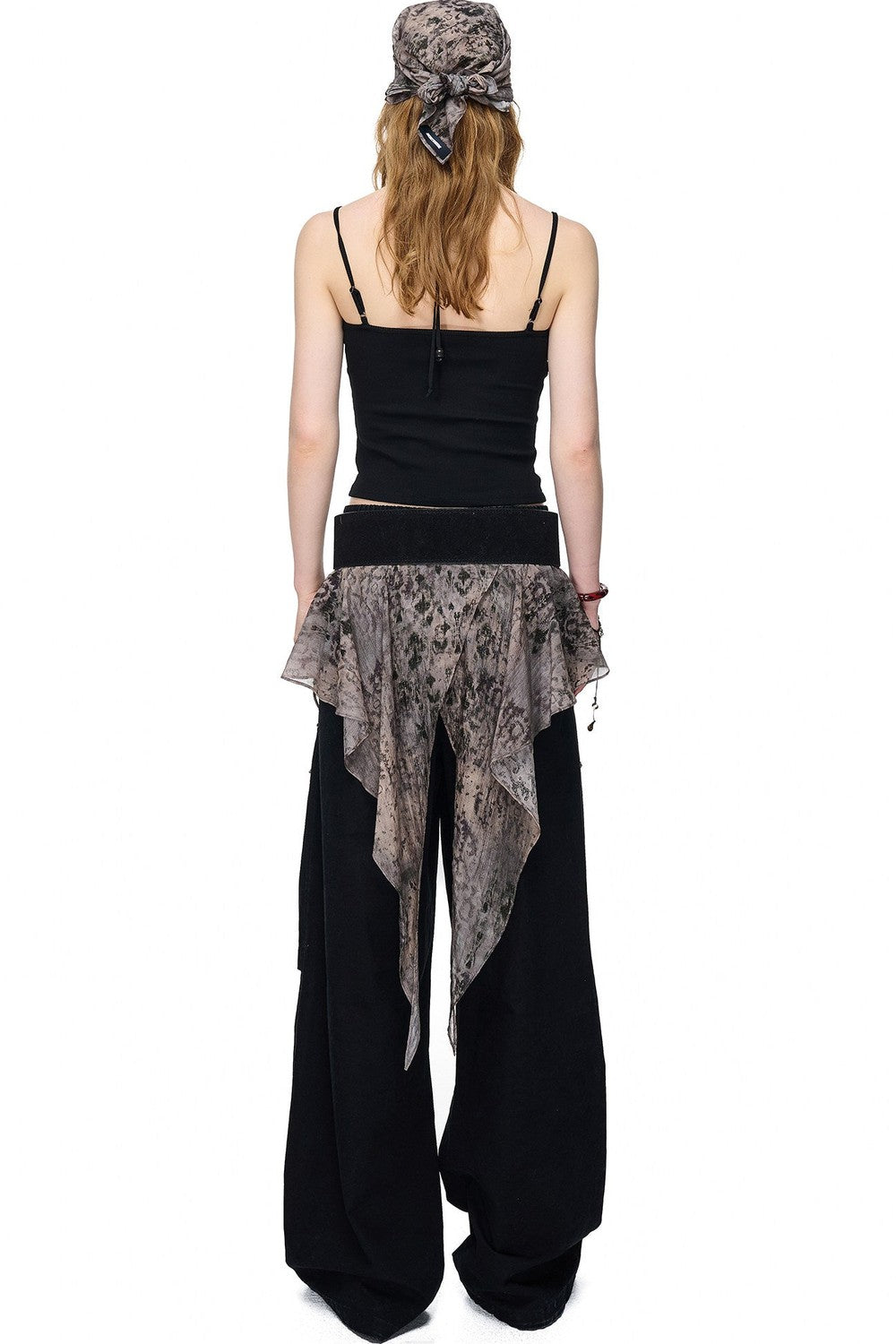 Halter Chiffon Spliced Camisole
