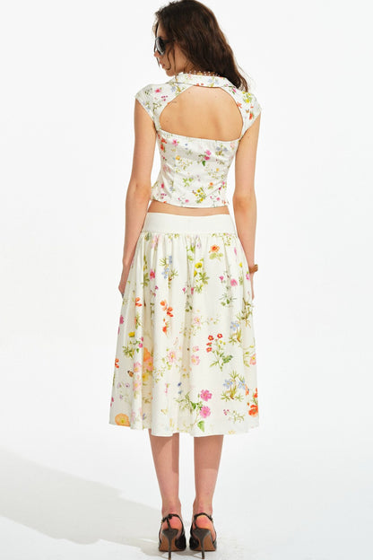 Retro Floral Hand-Painted Set-Up